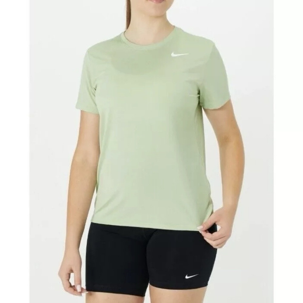 NEW Women's Nike Dri-FIT Athletic Training T-Shirt Green DX0687-343 Size XS